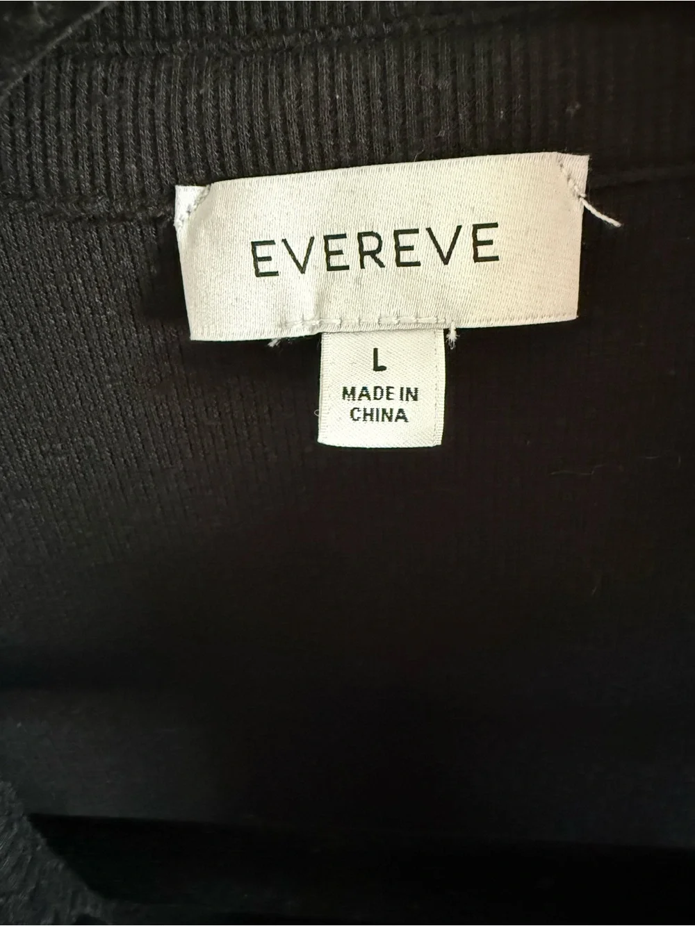 Evereve Black Collared Button-Front Sleeveless Tank - Picture 3 of 7